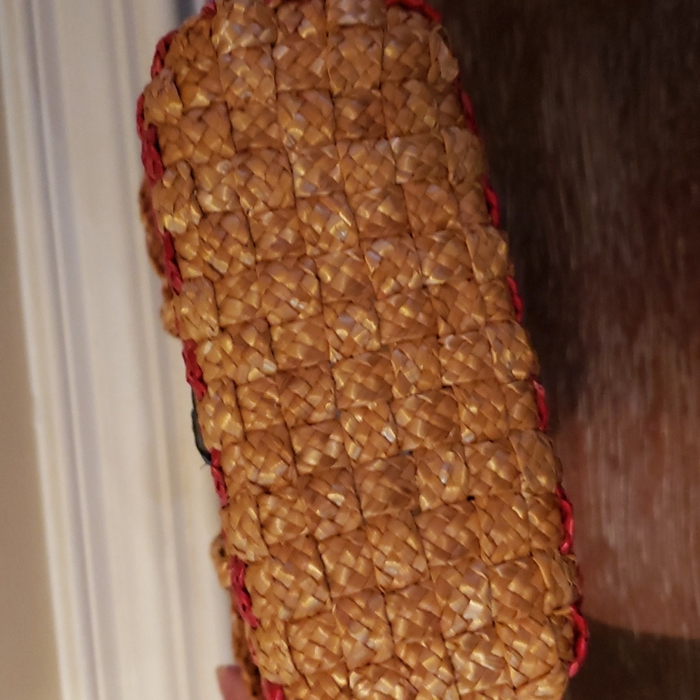 Vintage! 1970's Basket Weave Purse! 2XHost Pick - Picture 3 of 10